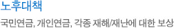 노후대책 - 국민연금,개인연금, 각종 재해/재난에 대한 보상
